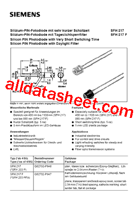 SFH203P型号图片