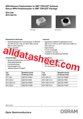 SFH320-3-Z型号图片