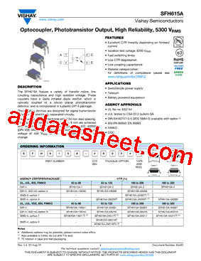 SFH615A-3X017T型号图片