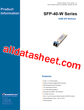 SFP-40-W型号图片