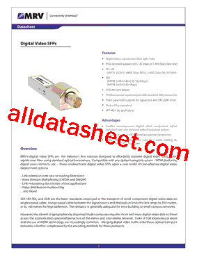 SFP5MRHDSDI-RX型号图片
