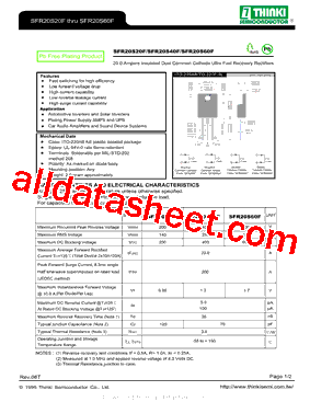 SFR20S60F型号图片