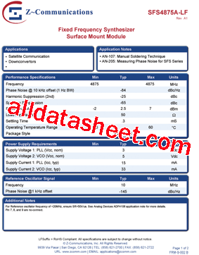 SFS4875A-LF型号图片