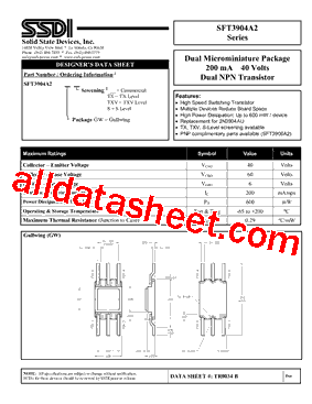 SFT3904A2GW型号图片