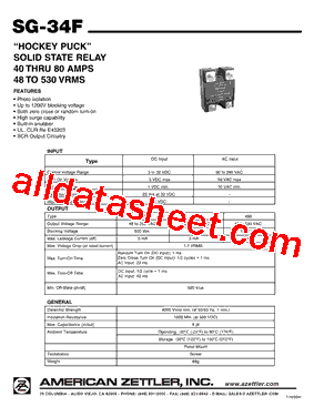 SG-34FA240A40PSL型号图片