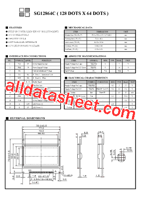 SG12864C型号图片