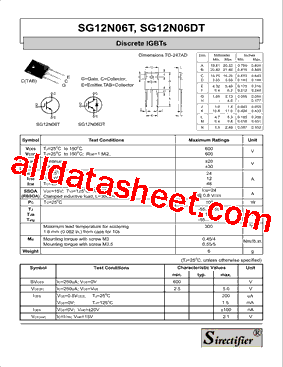 SG12N06DT型号图片