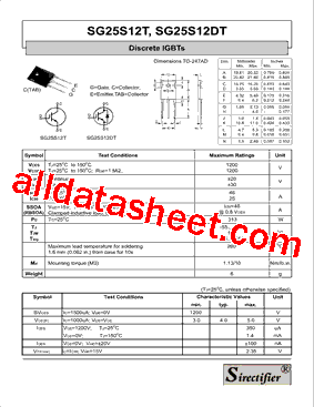 SG25S12DT型号图片