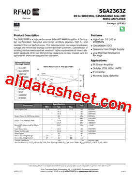 SGA2363ZSQ型号图片
