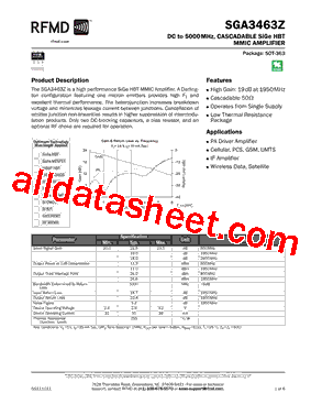 SGA3463ZSR型号图片