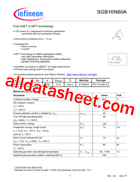 SGB10N60A_07型号图片
