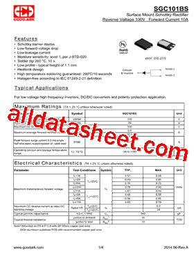 SGC101BS型号图片
