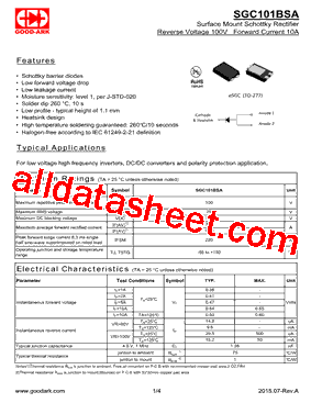 SGC101BSA型号图片