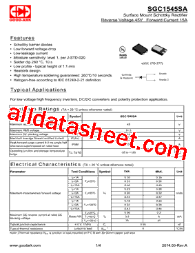 SGC1545SA型号图片