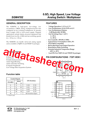 SGM4782YTQ16/TR型号图片