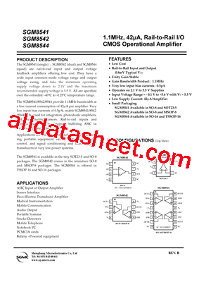 SGM8544XTS型号图片