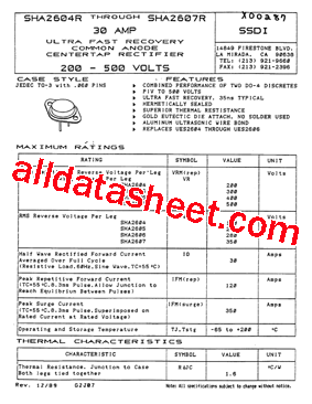 SHA2604型号图片