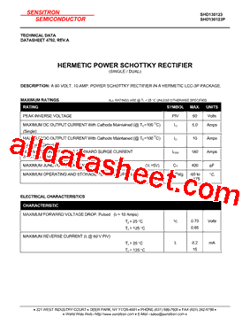 SHD130123P型号图片