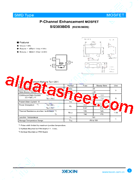 SI2303BDS-3型号图片