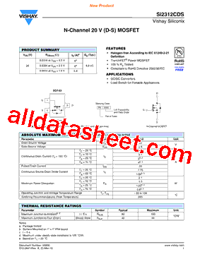 SI2312CDS-T1-GE3型号图片