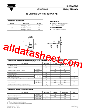 SI2314EDS-T1-E3型号图片