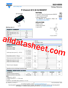 SI2319DDS-T1-GE3型号图片