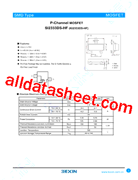 SI2333DS-HF型号图片