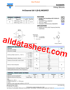 SI2366DS-T1-GE3型号图片