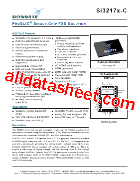 SI3217X-C型号图片