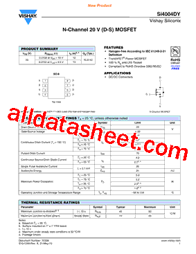 SI4004DY型号图片
