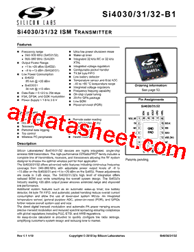 SI4031-B1-FMR型号图片