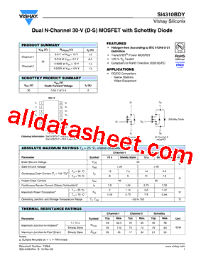 SI4310BDY型号图片