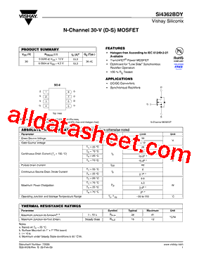 SI4362BDY型号图片