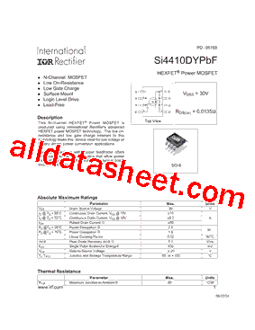 SI4410DYPBF型号图片