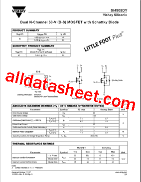 SI4808DY-T1型号图片