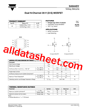 SI4944DY型号图片