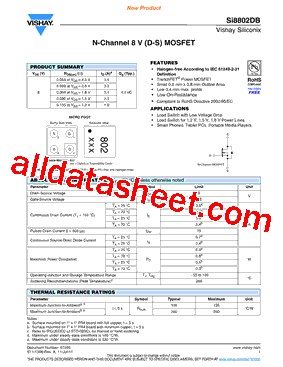 SI8802DB-T2-E1型号图片