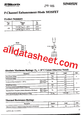 SI9405DY型号图片