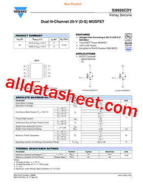 SI9926CDY-T1-G>型号图片
