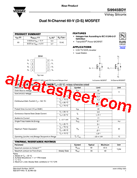 SI9945BDY-T1-GE3型号图片