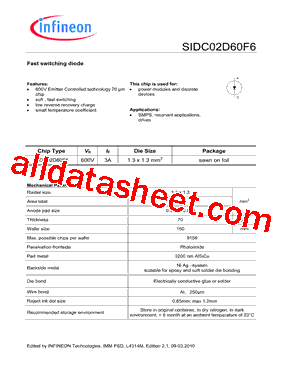 SIDC02D60F6型号图片