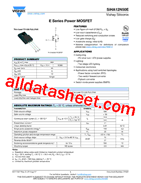 SIHA12N50E-E3型号图片