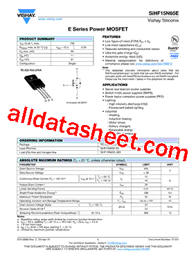 SIHF15N65E-GE3型号图片
