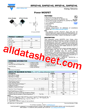 SIHF9Z14STRL-GE3A型号图片