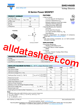 SIHG14N50D-GE3型号图片