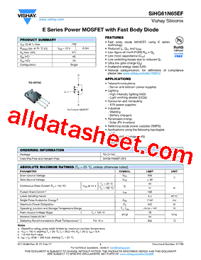 SIHG61N65EF_V01型号图片