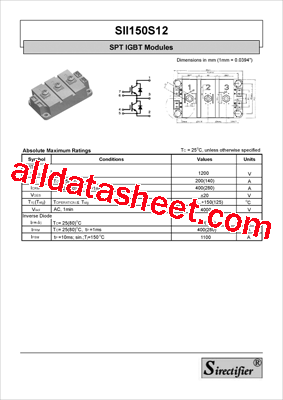 SII150S12型号图片