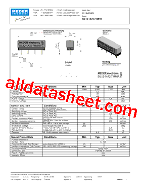 SIL12-1A72-71MHR型号图片