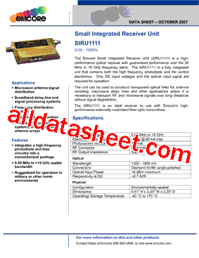 SIRU1111型号图片