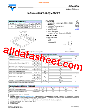 SIS448DN型号图片